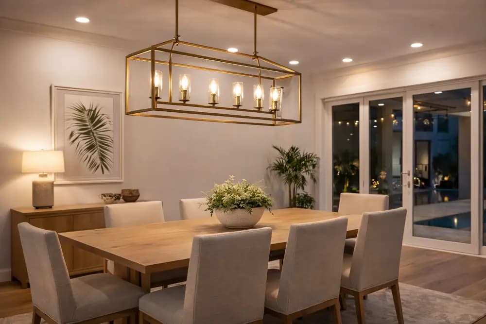 Indoor lighting service project by Ocean Wire Electric